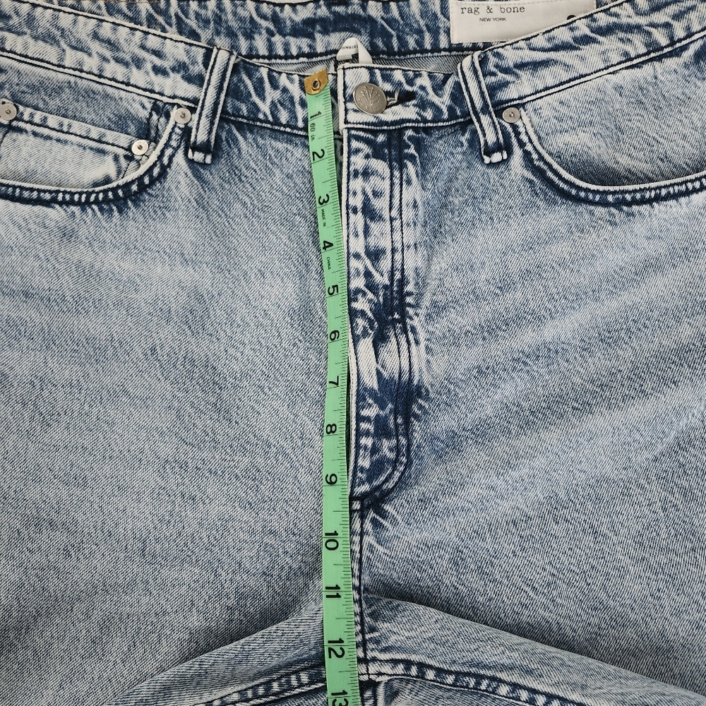 RAG & BONE Alex High Rise Ankle Straight Leg Jean Light Wash 33 NWT Contemporary - Picture 12 of 15